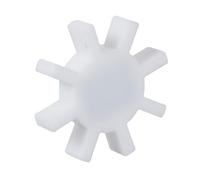 ELEOUTI Barre D'agitation Magnétique Réduit L'usure Octogonale en Ptfe Blanc Revêtement Chimique Inerte pour Laboratoire Médical et Biologique