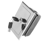 ELEOUTI Boîte de Commutation Vide pour Volet Roulant Électrique et Porte de Garage en Fer Argenté avec Serrure à Clé, Installation Facile et Sécurité Renforcée