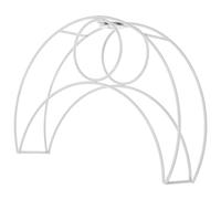 ELEOUTI Cadres D'abat-jour pour Lampes de Table en Fer Blanc, Forme Lune Robuste et Résistante, pour Lampes de Chevet et Plafonniers