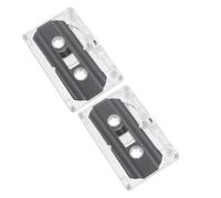 ELEOUTI Cassettes Audio Vierges Style Rétro Vintage 30 Lot de 2 en Plastique pour Enregistrement et Stockage Sonore