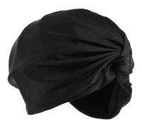 ELEOUTI Chapeau de Natation Bonnet de Bain Natation Grand Bonnet de Bain en Nylon Noir, Confortable, Extensible, Réduit la Friction, pour Adultes et Femmes, Plage, Piscine, Spa