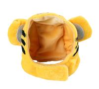 ELEOUTI Chapeau Tigre pour Animaux de Compagnie 2 Pièces en Tissu Jaune Sûr et Confortable pour Chat et Chien, Style Unique Sensation de Contrainte, pour Fêtes