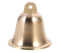 ELEOUTI Cloche Décorative en Laiton 5 CM Mini Cloche pour Bricolage Décoration Intérieure et Noël Breloque Légère Percée pour Carillons Éoliens et Projets Créatifs