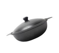 ELEOUTI Cocotte en Fonte 18 Cm avec Couvercle, Pot à Riz pour Poulet Braisé Jaune, Marmite Petite Casserole Résistante Haute Température pour Cuisson Mijotée, Ustensile de Cuisine
