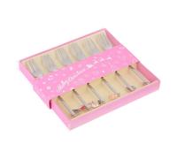 ELEOUTI Coffret de 6 Fourchettes à Dessert en Acier Inoxydable 304 Argenté, Design Créatif de Noël, Maniement Confortable, pour Occasions Spéciales et Présents
