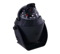 ELEOUTI Compas à Boule de Guidage Nautique Numérique Lumineux 12v en Abs Noir pour Bateau Marine Réglage de Déclinaison Magnétique Facile à Monter
