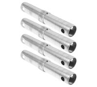 ELEOUTI Connecteurs D'échafaudage en Acier Argenté, Lot de 4pcs, Accessoires Robustes pour Montage D'échafaudage Mobile Durabilité Exceptionnelle en Environnement de Construction