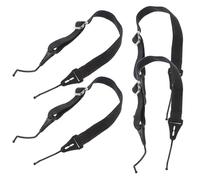 ELEOUTI Cordons à Lunettes Élastiques Noirs 4 Pièces Fonction Anti-perte pour Lunettes de Soleil et Masques, Accessoires Réglables Adaptés à L'escalade Surf