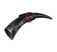ELEOUTI Corne à Boire Viking Authentique en Corne de Bœuf avec Grosse Capacité, Robuste et Décorative pour Fêtes et Bars Style Médiéval Unique Couleur Aléatoire