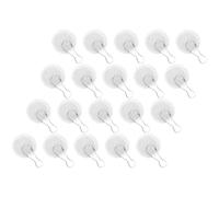 ELEOUTI Crochets Adhésifs pour Plafond Robustes et Résistants Corrosion 20pcs en Acier Inoxydable et Plastique, Robustes et Résistants la Corrosion, pour Suspendre Petits Objets et