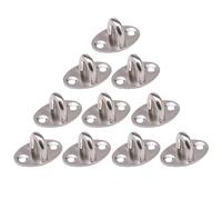 ELEOUTI Crochets de Rangement en Acier Inoxydable 10pcs, Forme Simple et Généreuse, Fixation Solide, Supporte une Charge Élevée, pour Murs en Céramique Lisse