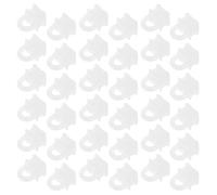 ELEOUTI Crochets de Rideaux Installation Facile 200 en Plastique Blanc roulettes Résistantes aux Intempéries pour Rails Carrés pour Salons et Amélioration Maison