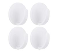 ELEOUTI Crochets Magnétiques pour Réfrigérateur Cuisine 4pcs Blanc Aimant Puissant et Matériau Abs Maintien Solide et Rangement Pratique la Maison