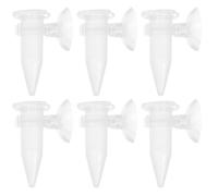 ELEOUTI Distributeur Automatique d'alimentation Facile à Observer en Plastique Ventouse, Lot de 6 Pièces pour Crevettes et Poissons pour Aquariums d'eau Douce et Salée