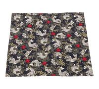ELEOUTI Emballage Japonais pour Bento Coton Résistant Lavable et Réutilisable pour Cadeaux et Emballage Repas Motif Poisson Koi Noir