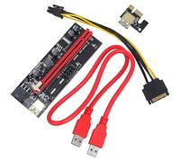ELEOUTI Extension Graphique Pcie en PVC et Cuivre 1 Set Câble Prolongateur Pci-e 1x vers 16x pour Gamers et Passionnés Multimédia