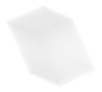 ELEOUTI Feuille de Pvc Transparente Dure 10pcs Haute Transparence pour Cadres Couverture Rigide pour Projets Bricolage et Affichage D'œuvres