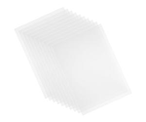ELEOUTI Feuille de Pvc Transparente Dure 10pcs Haute Transparence pour Cadres Couverture Rigide pour Projets Bricolage et Affichage D'œuvres