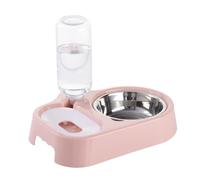 ELEOUTI Gamelle pour Chien et Chat en Acier Inoxydable Distributeur d'eau Automatique, Design Unique et Fonction Pratique pour Animaux Domestiques