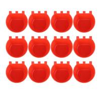 ELEOUTI Lot de 12 Gamelles pour Oiseaux 8,3 X 8,3 X 6 Cm en Plastique Solide, Mangeoires et Abreuvoirs Compatibles pour Cages à Perroquets, Bol Alimentaire Pratique pour Graines et