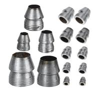 ELEOUTI Lot de 15 Coins en Fer pour Outils de Travail du Bois, Cales Rondes Multifonctionnelles pour Manche de Marteau, Accessoires Sûrs pour Fendre le Bois