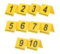 ELEOUTI Marqueurs de Preuve Médico-légale en Plastique Jaune, Fiches Compactes pour Documentation Précise des Scènes de Crime Professionnelles