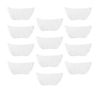 ELEOUTI Masque de cou non tissé 100 pièces blanc fibre végétale respirante pour traitement spa et adapté à tous publics