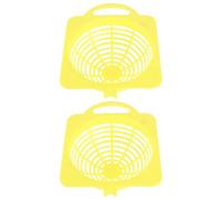 ELEOUTI Nids de Reproduction d'oiseaux Pratiques Forme Simple Plastique Jaune Solide, Lot de 2 Couleur Aléatoire pour Perroquets et Petits Oiseaux pour Élevage en