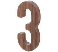 ELEOUTI Numéros D'adresse en Bois pour Maison Extérieure, Design 3d Solide, Chiffres Clairs et Visibles, Décoration Pratique et Rustique pour Porte