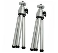 ELEOUTI Perche à Selfie Portable Trépied Flexible en Alliage D'aluminium 2pcs et Clip Support pour Smartphone, pour Voyage