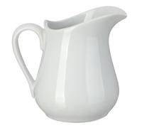 ELEOUTI Pichet à Lait Céramique Blanc 250ml Poignée, Résistant Chaleur et Facile à Nettoyer, pour Maison et Café