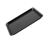 ELEOUTI Plaque de Cuisson Rectangulaire 36 Cm Antiadhésive en Acier au Carbone, pour Barbecue et Pizza, Plat de Cuisson Multifonction pour Four et Grill, Ustensile Solide et Facile