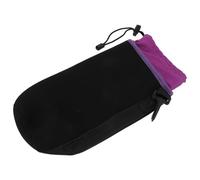 ELEOUTI Pochette Étanche et Clip Pivotant Flexible et Élastique pour Objectif D'appareil Photo en Néoprène Noir Boucle de Ceinture pour Objectif D'appareil Photo pour Voyage