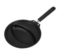 ELEOUTI Poêle à Omelette en Fer avec Manche Ergonomique, Antiadhésive et Facile à Nettoyer, pour Cuisson à Induction et Omelettes Maison
