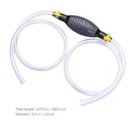 ELEOUTI Pompe à Essence Manuelle avec Tuyau 3 M, Ensemble de Tuyaux D'huile pour Transfert Carburant et Fioul, Pompe de Transfert Liquide Portable, Extraction Rapide pour Voiture et