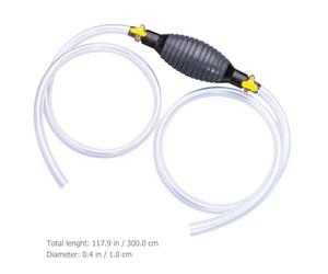ELEOUTI Pompe à Essence Manuelle avec Tuyau 3 M, Ensemble de Tuyaux D'huile pour Transfert Carburant et Fioul, Pompe de Transfert Liquide Portable, Extraction Rapide pour Voiture et