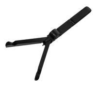 ELEOUTI Présentoir Pliable pour Disques Vinyles 12 Pouces, Support de Bureau en Plastique Robuste Noir, Rack de Rangement Réglable Multi-Positions, Organisateur Compact pour Collection