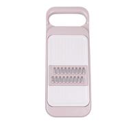 ELEOUTI Râpe Multifonction Manuelle à Gros Grains en Plastique Kaki avec 3 Lames Interchangeables pour Carottes et Légumes, Ustensile Cuisine pour Découpe Julienne Épaisse et Fine,