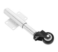 ELEOUTI Roulette Diamètre Caoutchouc Fer Portail Coulissant en et de Absorption de Chocs, Installation Facile de Trou 8mm Argentées Adaptée aux Portes Résidentielles et Commerciales