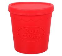 ELEOUTI Seau à Popcorn pour Conserver en Silicone Rouge Réutilisable, Facile à Transporter Maïs Éclaté et Bonbons Boutiques de Snacks et Salons de Thé