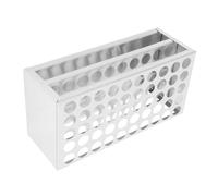 ELEOUTI Support Diamètre ≤17 Mm 50 Emplacements pour Tubes à Essai en Acier Inoxydable Design Multi-trous pour Organisation en Laboratoire