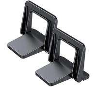 ELEOUTI Support Surélevé Structure Triangulaire Haute Résistance pour Ordinateur Portable en PC Noir Paire Invisible Antidérapante pour Bureau Ergonomique