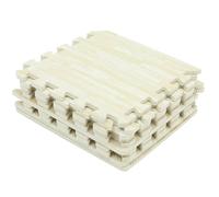 ELEOUTI Tapis de Sol Puzzle pour Bébé 10 Dalles en Mousse Eva Imitation Bois 30x30x1 Cm Confortable et Multi-fonction pour Jouer et Ramper