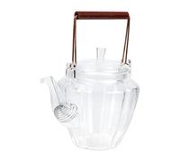 ELEOUTI Théière Multifonction en Verre Motif Diamant Résistant à Haute Température, Forme Simple et Élégante, Adaptée pour Hôtel et Bureau, Compatible Plaques à Induction