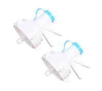 ELEOUTI Vannes en Plastique Réutilisables Débit Rapide Lot de 2 pour pour Distributeur Eau Robinet à Embout Blanc Adapté pour Bouteilles D'eau et Seaux à Eau, Usage Intérieur et