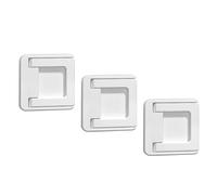 ELEOUTI Verrous de Sécurité sans Vis 3pcs en ABS Blanc Ouvertures Accidentelles Limiteur pour Fenêtres Coulissantes pour Garçon et Filles, Bureau et Hôtel