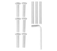 ELEOUTI Vis M8 Tête Plate Auto-assemblante 10 Pcs avec llen pour Arbre à Chat, Fixations Robustes sans Rondelle, Boulons Filetés Allongés pour Meubles de Chat, Accessoires