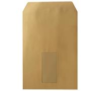 ELEPA 30006880 Lot de 500 enveloppes autocollantes avec fenêtre Marron Format C5 90 g/m²