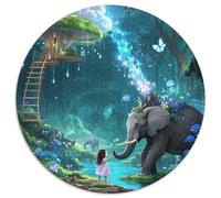 éléphant 1000 Piece Jigsaw Puzzle for Adults Challenging Game Stress Relief Puzzle Exercise The Memory of The Brain for Adults and Kids, Age 12 Years Up 1000pcs (67.5x67.5cm)