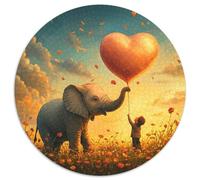 éléphant 1000 Piece Jigsaw Puzzle for Adults Challenging Game Stress Relief Puzzle Exercise The Memory of The Brain for Adults and Kids, Age 12 Years Up 1000pcs (67.5x67.5cm)
